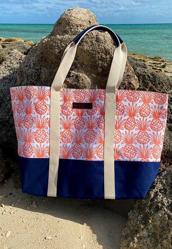 Big Beach Bag – Bahama Hand Prints