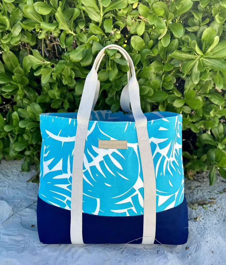 Big Beach Bag – Bahama Hand Prints